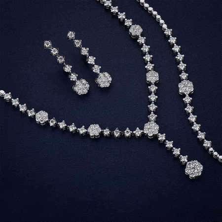 Brilliant Flower Jewelry Set